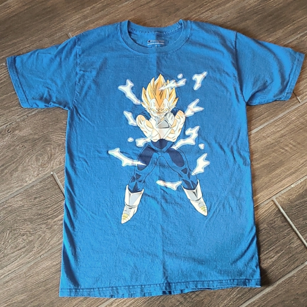 Champion Dragon Ball Z Tshirt Blue Size Small